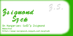 zsigmond szep business card